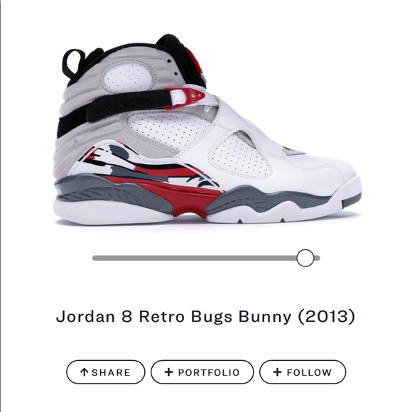 Air Jordan Retro 8 Bugs Bunny 8s 2013 - Picture 2 of 12